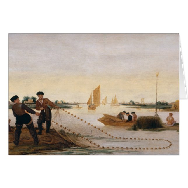 Two Fishermen Pulling in their Nets (Front Horizontal)