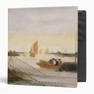 Two Fishermen Pulling in their Nets Binder