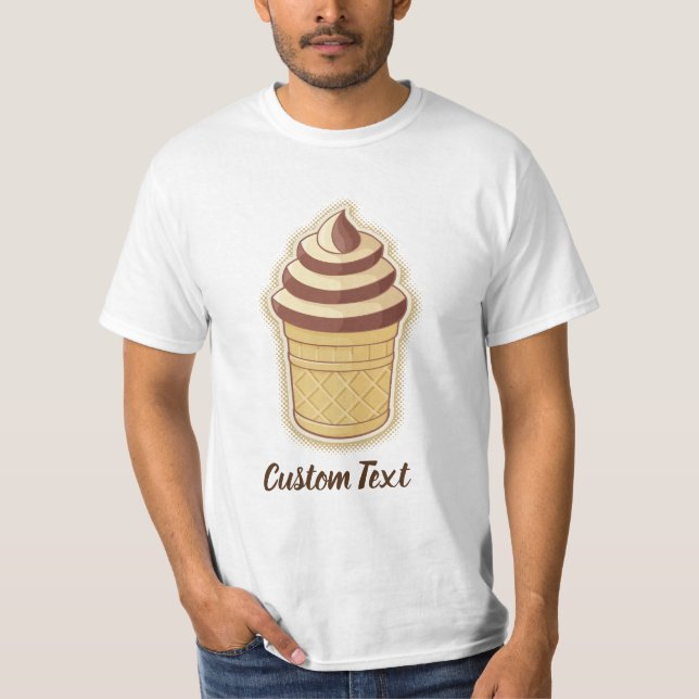 Two Flavours Ice Cream Cup T-Shirt (Front)