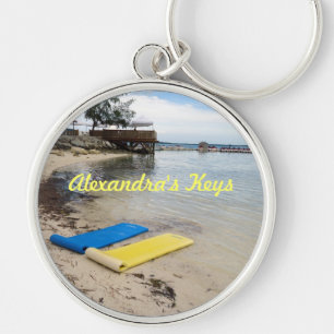 Two Floats Personalized Keychain