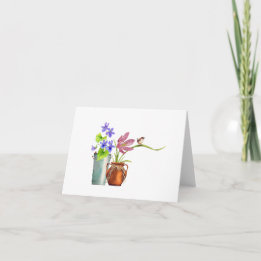 Two Flowerpots Card
