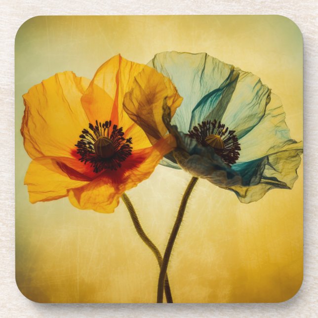 Two Flowers  Coaster (Front)