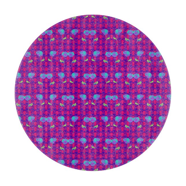 Two Flowers Cupflowers Cutting Board (Front)