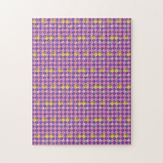 Two Flowers Diamonds Jigsaw Puzzle (Vertical)
