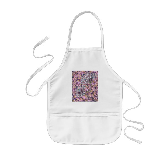 Two flowers kids apron (Front)