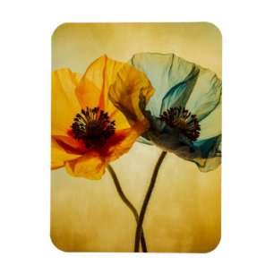 Two Flowers  Magnet