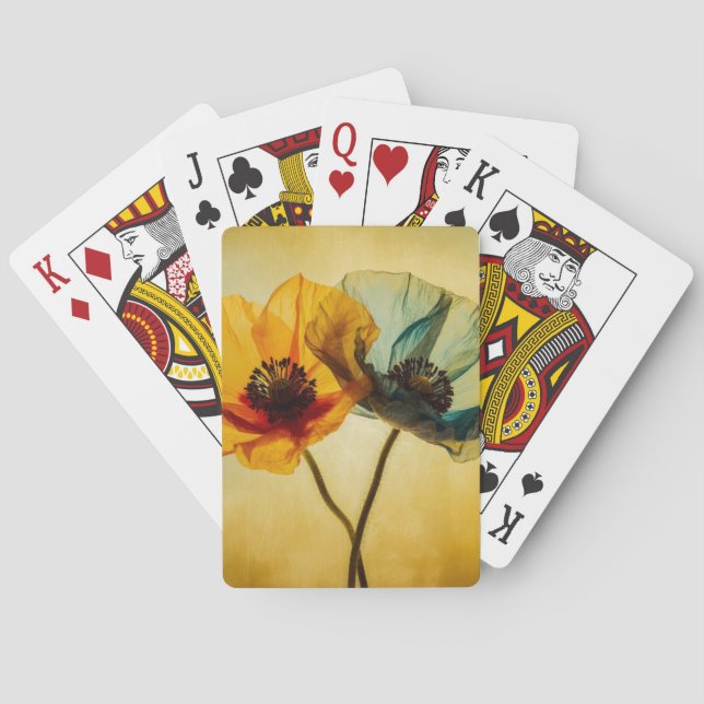 Two Flowers  Playing Cards (Back)