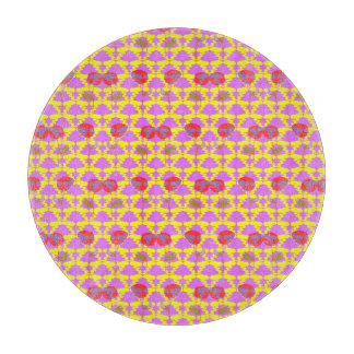 Two Flowers Roses Cutting Board