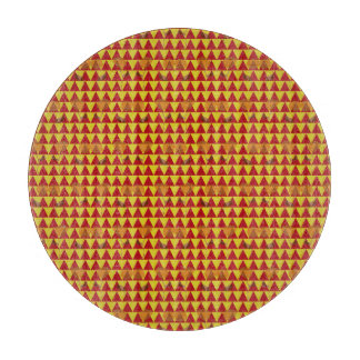 Two Flowers Triangles Cutting Board