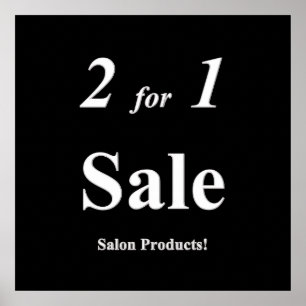 Two for One Product Sale Poster Matte