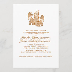 Two Foxes Wedding Invitations