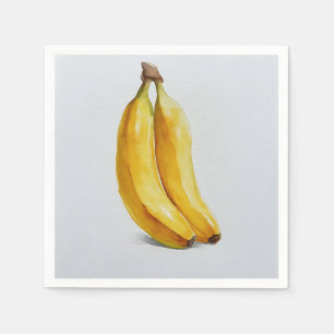 Two Fresh Bananas in Sync Napkin