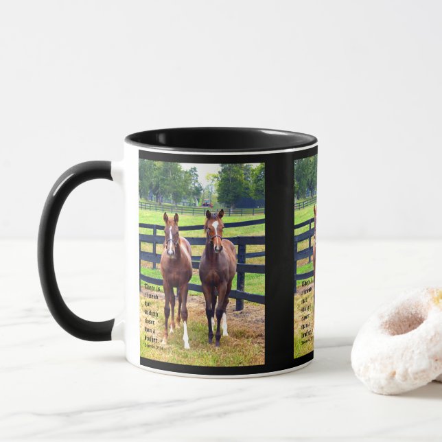 Two Friends with Proverbs 18:24 Mug (With Donut)