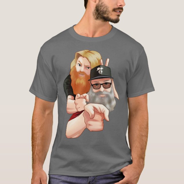Two Frothy Beards Anime T-Shirt (Front)