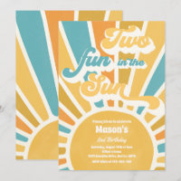 Two Fun In The Sun Sunshine 2nd Birthday Blue Rays