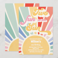 Two Fun In The Sun Sunshine 2nd Birthday Pink Rays