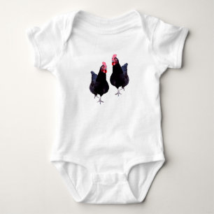 Two Funky Black Chickens, Baby Bodysuit