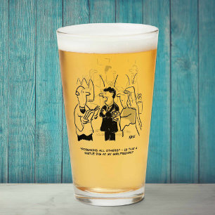 Two Funny Wedding & Marriage Cartoons. Glass