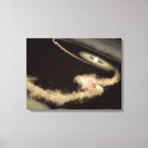 Two Gas Giant Exoplanets Orbiting A Young Star Canvas Print