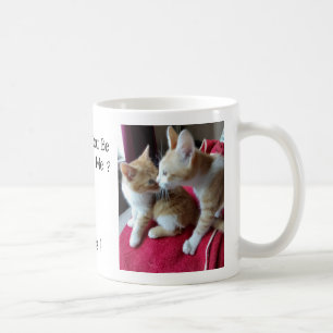 Two Ginger Cats Love , Funny Text, Customizable, Coffee Mug