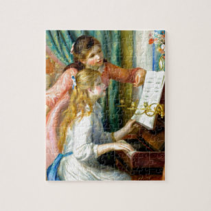Two Girls at the Piano - Pierre Auguste Renoir Jigsaw Puzzle