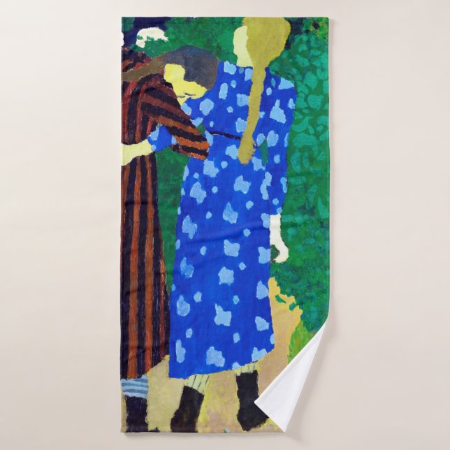 Two Girls, Edouard Vuillard Bath Towel (Bath Towel)