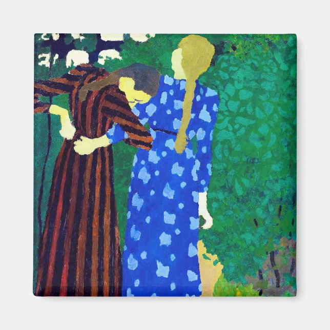 Two Girls, Edouard Vuillard Magnet (Front)