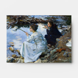 Two Girls Fishing, 1912 by John Singer Sargent Envelope