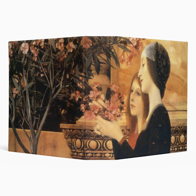 Two Girls with an Oleander by Gustav Klimt Binder (Background)
