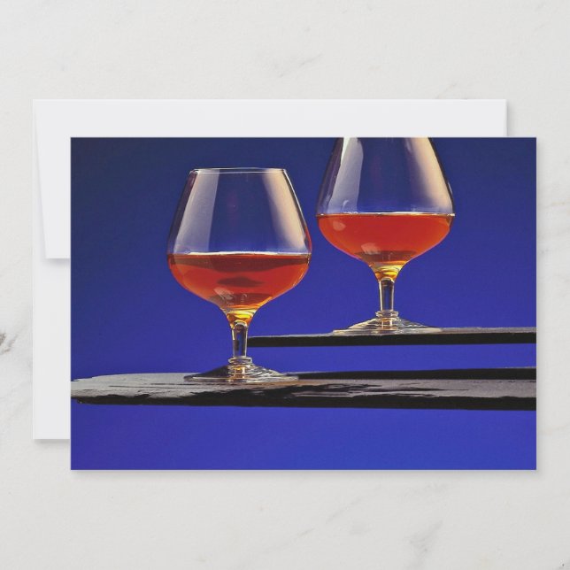 Two glasses filled with Brandy (Front)
