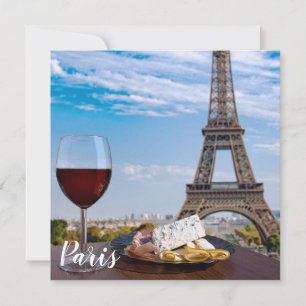 Two glasses of wine in cafe in Paris