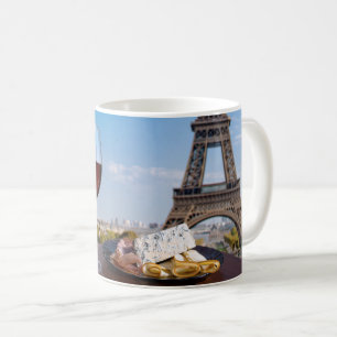 Two glasses of wine in cafe in Paris Coffee Mug