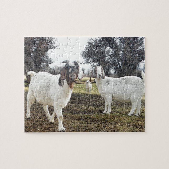 Two Goats Jigsaw Puzzle (Horizontal)