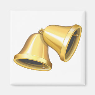 Two Gold Bells Magnet