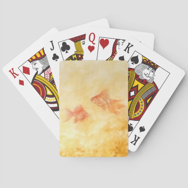 Two Goldfish Playing Cards (Back)