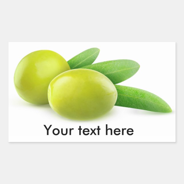 Two green olives sticker (Front)