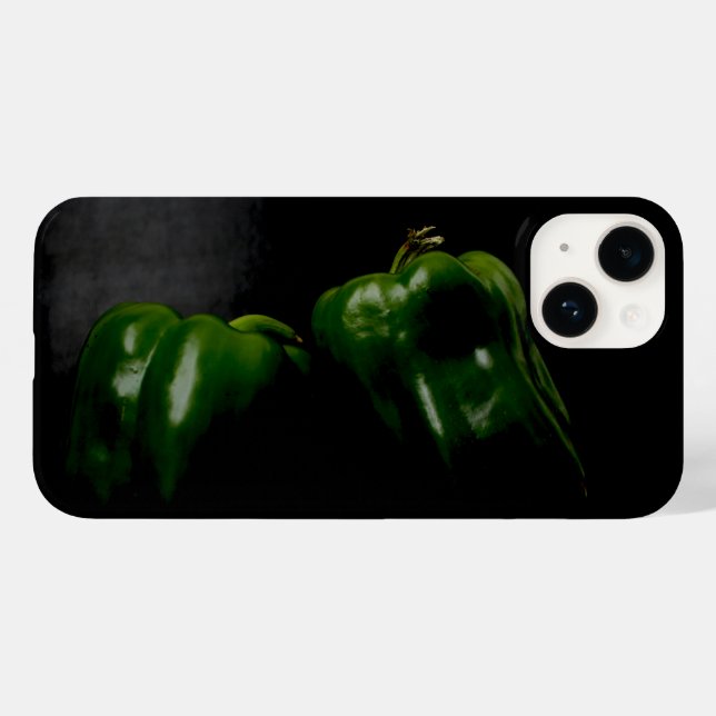 Two Green Peppers iphcna Case-Mate iPhone Case (Back (Horizontal))