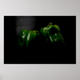 Two Green Peppers wapcna Poster