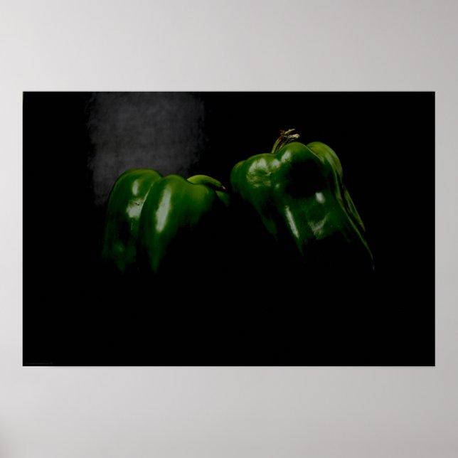 Two Green Peppers wapcna Poster (Front)