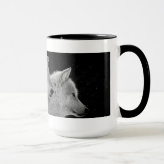 Two Grey Wolves Coffee Mug