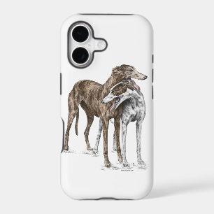 Two Greyhound Friends Dog Art