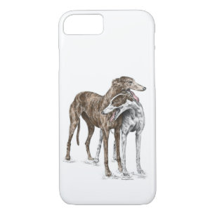 Two Greyhound Friends Dog Art Case-Mate iPhone Case