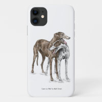Two Greyhound Friends Dog Art