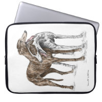 Two Greyhound Friends Dog Art
