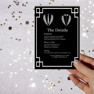 Two Grooms Gay Tuxedo Details Card