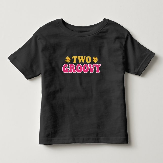 Two Groovy Birthday T-Shirt (Front)