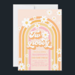 Two Groovy Boho Daisy Rainbow 2nd Birthday Party Invitation<br><div class="desc">Two Groovy Boho Daisy Rainbow 2nd Birthday Party Invitation 
All designs are © PIXEL PERFECTION PARTY LTD</div>