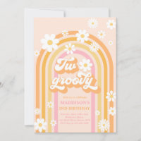 Two Groovy Boho Daisy Rainbow 2nd Birthday Party