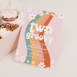 TWO Groovy daisy rainbow 2nd birthday Invitation<br><div class="desc">Retro inspired Two Groovy 2nd birthday invitation with hippie style rainbow,  daisies and boho fonts and colours.</div>