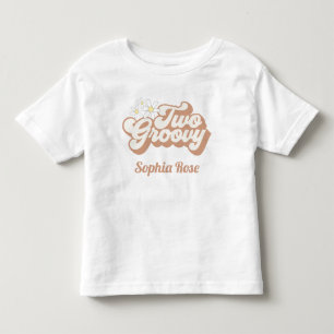 Two Groovy girl retro 70s birthday girl shirt